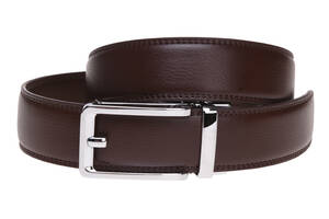 Мужской кожаный ремень Borsa Leather v1n447-1A коричневый