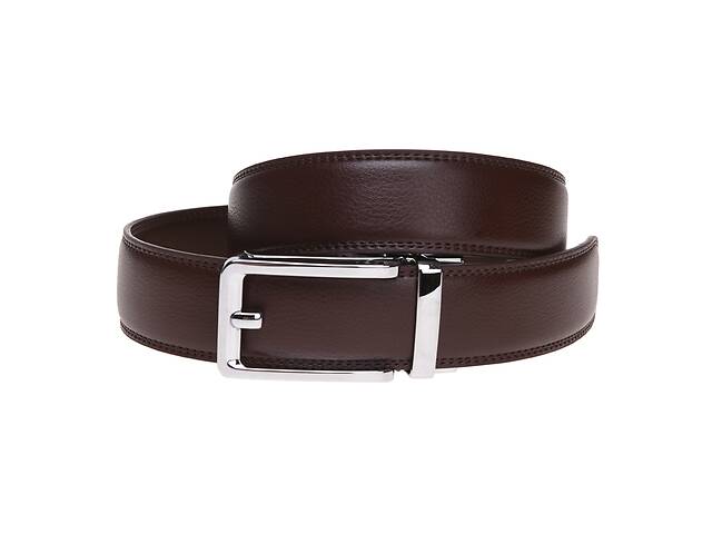Мужской кожаный ремень Borsa Leather v1n447-1A коричневый