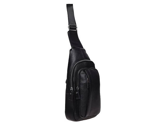 Мужской кожаный рюкзак через плечо Keizer K16601-black