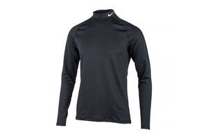 Мужской Лонгслив Nike TOP WARM LS MOCK Черный L (DQ6607-010)