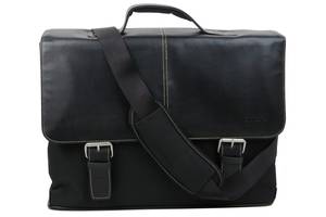 Мужской портфель с отделом для ноутбука 15,6 дюймов Monolith черный