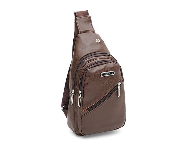 Мужской рюкзак через плечо Monsen C1921br-brown