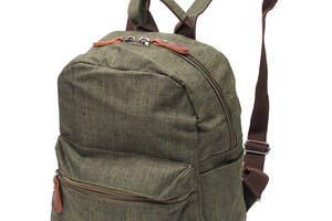 Мужской рюкзак из текстиля Vintage 22242 Оливковый