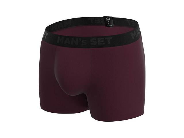 Мужские анатомические боксеры Intimate 2.1 Black Series марсала MAN's SET S