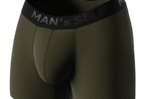 Мужские анатомические боксеры Intimate Black Series хаки MAN's SET M