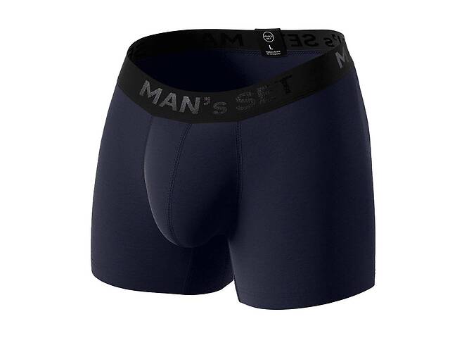 Мужские анатомические боксеры Intimate Black Series темно-синий MAN's SET 3XL