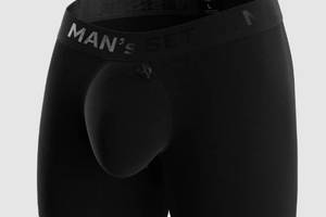 Мужские анатомические боксеры Intimate PRO Black Series чёрный MAN's SET L