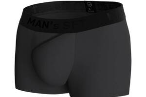 Мужские анатомические боксеры из хлопка Anatomic Classic 2.0 Black Series графитовый MAN's SET XL