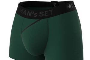 Мужские анатомические боксеры из хлопка Anatomic Classic 2.0 Black Series тёмно-зелёный MAN's SET 3XL