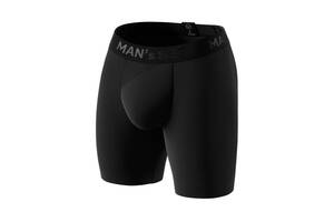 Мужские анатомические боксеры из хлопка Anatomic Long 2.0 Black Series черный MAN's SET 3XL