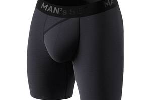 Мужские анатомические боксеры из хлопка Anatomic Long 2.0 Black Series графитовый MAN's SET XL