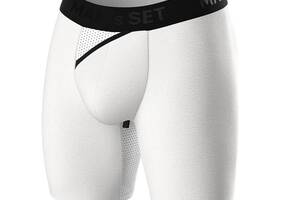 Мужские анатомические боксеры из хлопка Anatomic Long 2.0 Light Black Series белый MAN's SET S