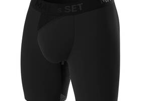 Мужские анатомические боксеры из хлопка Anatomic Long 2.0 Light Black Series чёрный MAN's SET 2XL