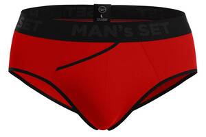 Мужские анатомические брифы Anatomic Briefs 2.0 Black Series красный MAN's SET 3XL