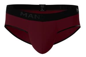Мужские анатомические слипы из хлопка Anatomic Slips Black Series бордовый MAN's SET XL