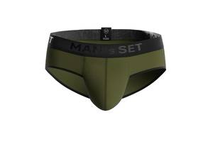 Мужские анатомические слипы из хлопка Anatomic Slips Black Series хаки MAN's SET 3XL