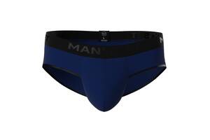 Мужские анатомические слипы из хлопка Anatomic Slips Black Series тёмно-синий MAN's SET L