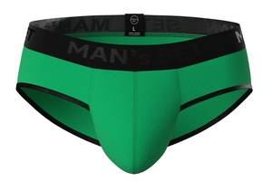 Мужские анатомические слипы из хлопка Anatomic Slips Black Series зелёный MAN's SET 2XL