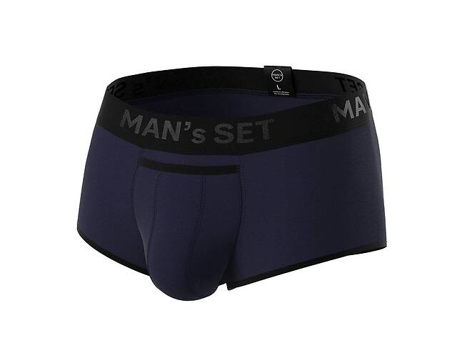 Мужские анатомические спортивные боксеры из хлопка 'Black Series' Sport тёмно-синий MAN's SET 3XL