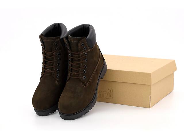 Мужские зимние ботинки Timberland Classic Boots Brown коричневые (Ботинки Тимберленд теплые на меху)