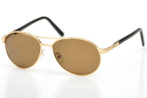 Мужские брендовые очки Cartier 8200586g Золотой (o4ki-9514)
