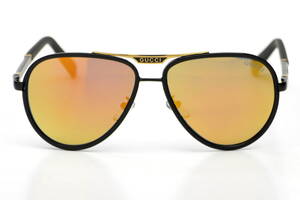 Мужские брендовые очки Gucci 874or-M Чёрный (o4ki-9532)