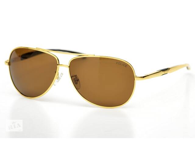 Чоловічі брендові окуляри Police 8182g Золотий (o4ki-9566)