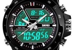 Мужские Часы Skmei 1016 Shark Black Черный