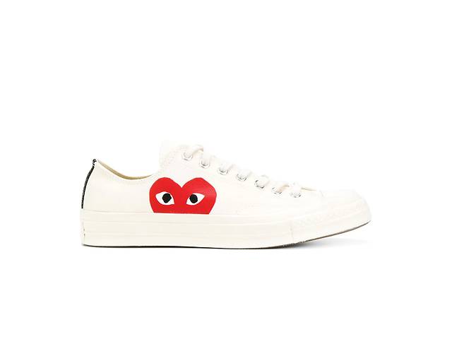 Мужские кеды Converse x Comme Des Garcons Low Top Sneakers White 43