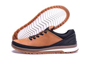 Мужские кожаные кроссовки Е-series Classic brown (реплика)