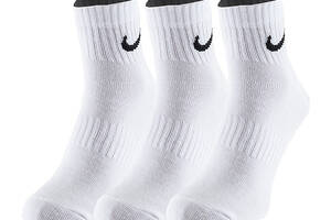 Мужские Носки Nike U NK ED LTWT ANKLE 3P 132 Белый 42-46 (7dSX7677-100 42-46)