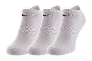 Мужские Носки Nike U NK EVERYDAY LTWT NS 3PR 132 Белый 38-42 (7dSX7678-100 38-42)
