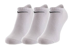 Мужские Носки Nike U NK EVERYDAY LTWT NS 3PR 132 Белый 42-46 (7dSX7678-100 42-46)