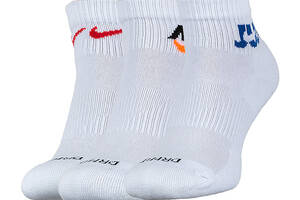 Мужские Носки Nike U NK EVERYDAY PLUS CUSH ANKLE Белый 38-42 (7dDH3827-902 38-42)