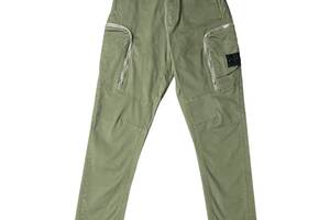 Мужские штаны Stone Island Shadow Project Black Zip Cargo Pants Olive XL