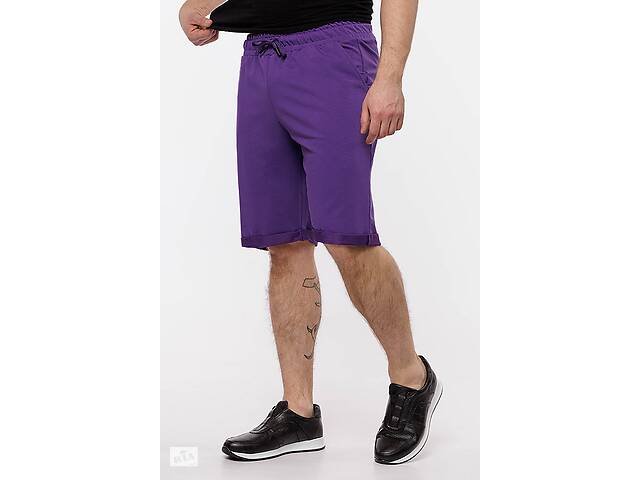 Мужские спортивные шорты неоверлоченые M фиолетовый Yuki ЦБ-00208990