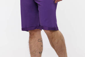 Мужские спортивные шорты неоверлоченые XL фиолетовый Yuki ЦБ-00208990