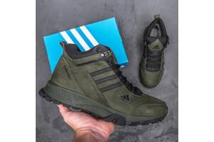 Мужские зимние кожаные ботинки Adidas Terrex Green