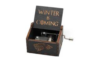 Музыкальная шкатулка Bioworld Игра престолов Game of Thrones Зима близко Winter is coming черная (23069)