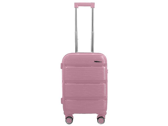 Мини чемодан под ручную кладь Milano bag 0307 полипропилен Розовый