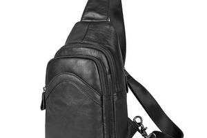 Мини-рюкзак мужской на одну шлейку JD4013A John McDee 30.5 × 18 × 5.5 Черный