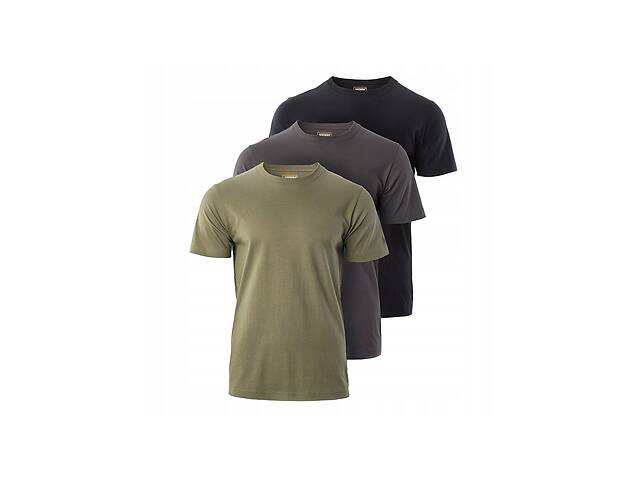 Набор футболок мужских Magnum Basic XXL Зеленый/Серый/Черный 3 шт SS.120.11-TSH-XXL