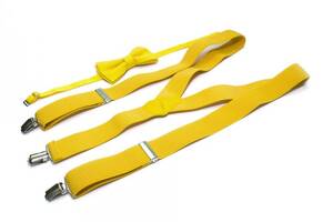 Набор подтяжки и бабочка Gofin suspenders Abp-12010 Желтый (ABP-12010)