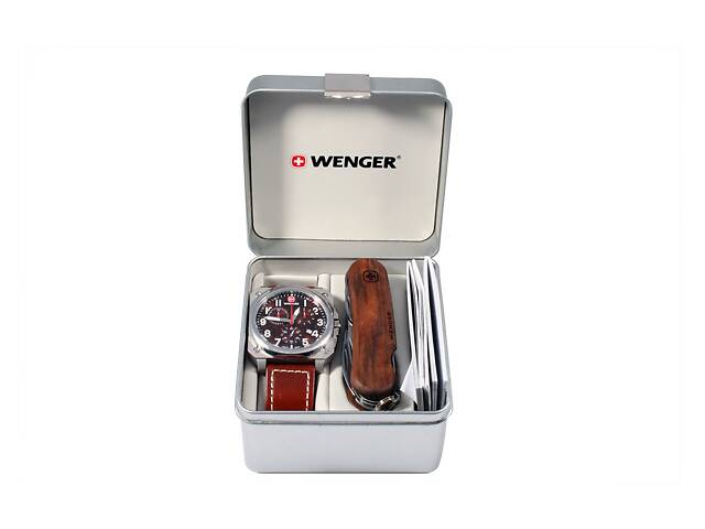 Набор Wenger часы и нож Коричневый (77014 )