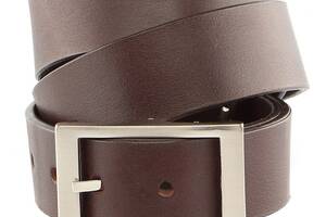 Надежный кожаный итальянский ремень GRANDE PELLE 00242 Коричневый (00242)