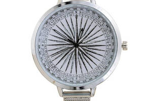 Наручные часы женские Quartz Travel Compass silver (hub_jhc5q5)