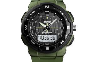 Наручные мужские часы Skmei 1454 Army Green (12384-hbr)