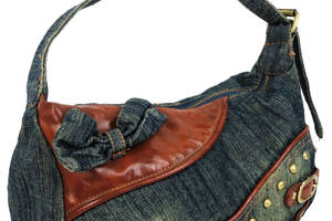 Женская джинсовая сумочка Fashion jeans bag синяя