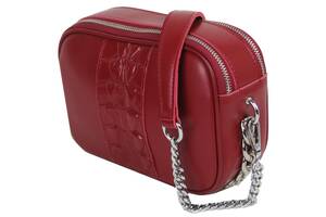 Небольшая женская кожаная сумка, клатч Alex Rai 9006 красная