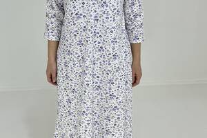 Ночная рубашка Triko Сиреневые цветы 54-56 Белая (13737348-2)